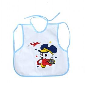 Good Quality Cute White With Cartoon Mouse Prints Baby Bibs