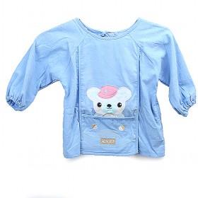 Cute Light Blue With White Bear Prints Baby Clothes
