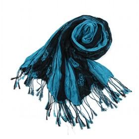 Black And Blue Scarf,floral Scarf, New Design,fashion Scarf,womens Scarf,wholesale Scarf