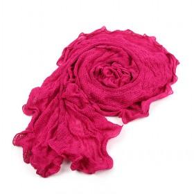 Wholesale Rose Red Fold Lace Scarf