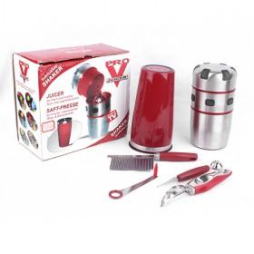 Red And Silver Stainless Steel Juice Extractor/ Juice Machine/ Multi-functional Juicer