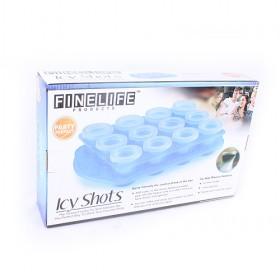 Light Blue Plastic Ice Ball Mold Set For Parties