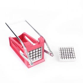 Wholesale New Arrival High Quality Red Plaid French Fries Machine Potato Cutter Chipper