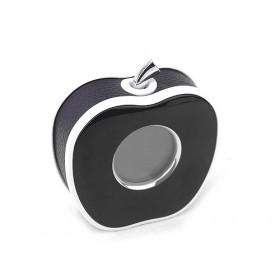 Cute Mini Multifunctional Black Apple-shaped Plastic Digital LED Alarm Clock