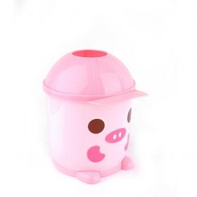 Cute Pink Pig Shape Cartoon Animals Paper Napkins Box