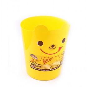 Hot Sale Yellow Baby Winnie Bear Shape Plastic Garbage Can