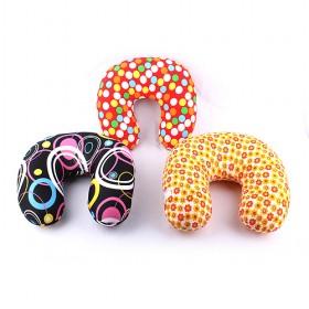 Three Colors Spots Decorative U-Neck Pillow For Travel and Air Plane