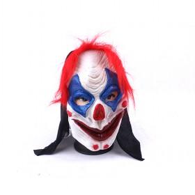 Slipkont Blue Shadow Red Hair Halloween Horror Mask