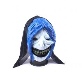 Eye-catching Blue Hood Halloween Horror Scream Mask
