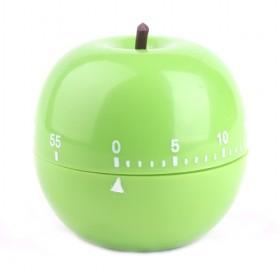 Light Green Apple-shaped Kitchen Mechanical Countdown Cooking StopWatch Alarm For Housewives