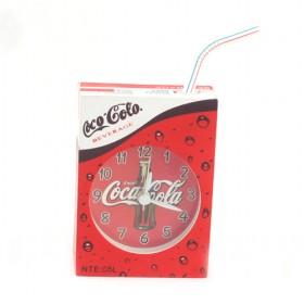 Top Quality Coco Cola Design Plastic Mute Quartz Alarm Clock