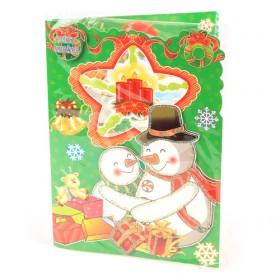 Wholesale 2014 Snowman Christmas Cards Crystal