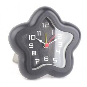 Simple Design Black Star Plastic Multifunctional Luminous Mute Quartz Alarm Clock