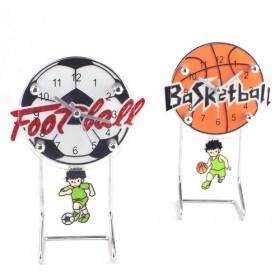 Hotsale Football And Basketball Mute Alarm Clock With Night Lights
