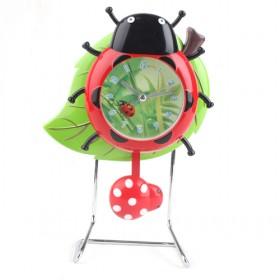 Sweet Design Lovely Red Ladybug Mute Alarm Clock Take Night Lights