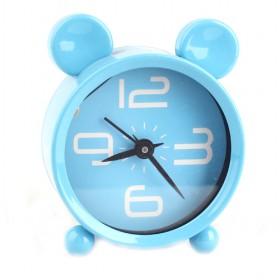 Double Bell Blue Modern Alarm Clock - Battery Operated