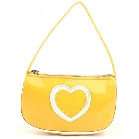 Ladies ' Shoulder Bag Fashion Yellow Heart Design Small Size