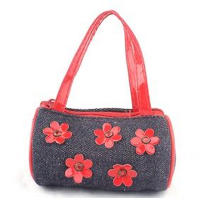 BEST -SELLING !!! Lovely Cowhide Female Bag Restoring Red Flower Lomo Camera Bag Shoulder Small Handbag
