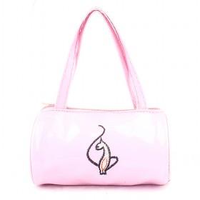 BEST -SELLING !!! Lovely Cowhide Female Bag Restoring Pink Animal Lomo Camera Bag Shoulder Small Handbag