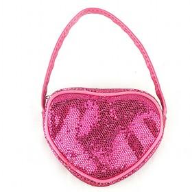 Ladies Fashion Heart PU Messenger Bag Small Bag