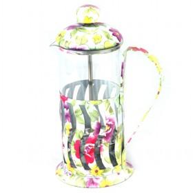 Wholesale High Quality Nice Glamorous Floral Design French Press Pot/ Coffee Makers/ Tea Maker/ Pots
