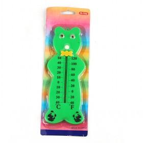 Hot Sale Light Green Cartoon Cute Frog Design Thermometer