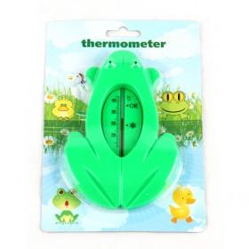 Shining Green Cartoon Cute Waterproof Frog Thermometer
