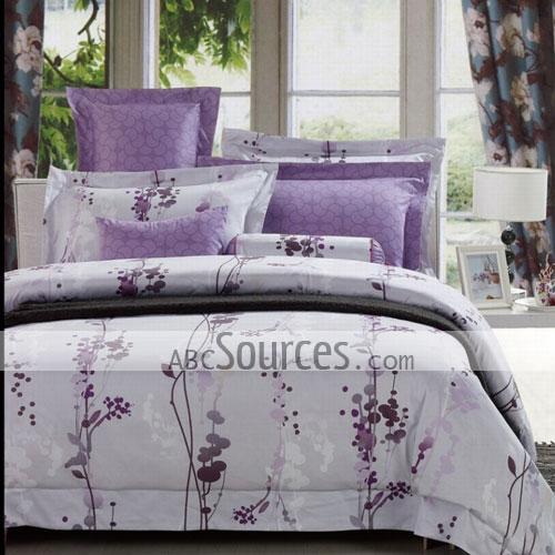 wholesale Purple Lavender Girls Countryside Stylish Printing 100 ...