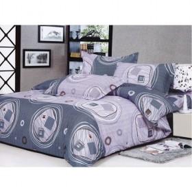 High-end Delicated Grey And Purple Decorative Bedding 4-piece Bedding Sets