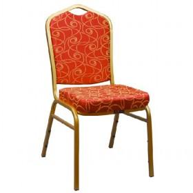 High Quality Orange Floral Pattern Prints Hotel Dining Chairs/ Banquet Chair