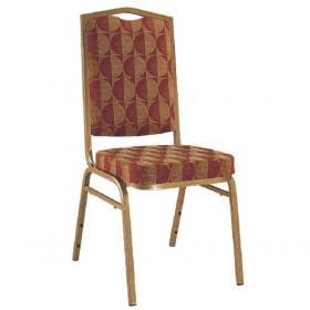 Fashionable Orange And Brown Plaid Iron Hotel Chairs/ Banquet Chair