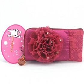 Promotions!! Hot Sale High Fashion Red Flower Cellphone Case Wallet/mobile Phone Case/cellphone Bag/wallet