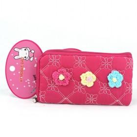 Hot Sale Cell Phone 3 Flower Bag Suited For Apple Phone Samsung Nokia Blackberry Multi-function