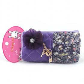 Hot Sale Cell Phone Purple Bag Suited For Apple Phone Samsung Nokia Blackberry Multi-function