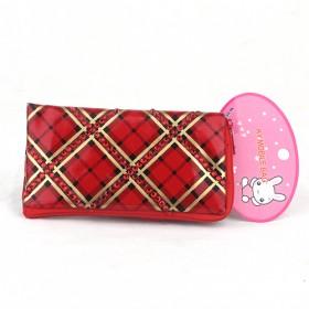 Hot Sale Cell Phone Red Lattice Bag Suited For Apple Phone Samsung Nokia Blackberry Multi-function