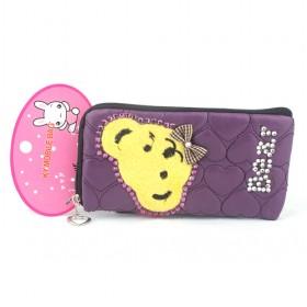 Universal Winni Bear Ladybags Cell Phone ; IPOD,MP3,Camera Sock Bag Carring Case,Cover With Neck Strap