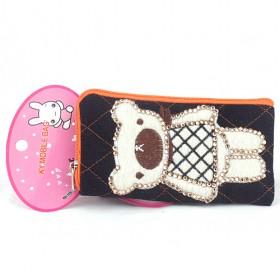Universal Bear Ladybags Cell Phone ; IPOD,MP3,Camera Sock Bag Carring Case,Cover With Neck Strap