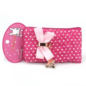 Universal Rose Ladybags Cell Phone ; IPOD,MP3,Camera Sock Bag Carring Case,Cover With Neck Strap