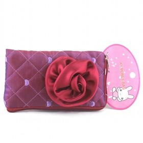 Velvet Cloth Rose Red Case Wallet Bag For Mobile Cell Phone, For Phone/iPod/Mp3/Mp4