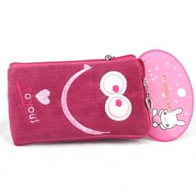 Velvet Cloth Love Case Wallet Bag For Mobile Cell Phone, For Phone/iPod/Mp3/Mp4