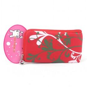 Velvet Cloth Green;Red Case Wallet Bag For Mobile Cell Phone, For Phone/iPod/Mp3/Mp4