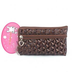 Velvet Cloth Coffee PU Case Wallet Bag For Mobile Cell Phone, For Phone/iPod/Mp3/Mp4