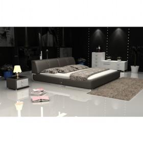 Elegant Modern Stylish Design Pearlescent Leather Bed
