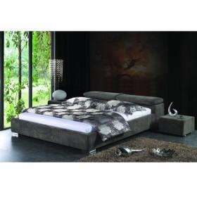 Nice Light Grey Upholstery Fabric Bed