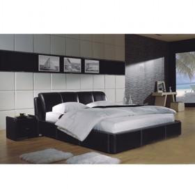High End Gorgeous Light Brown Leather Bed