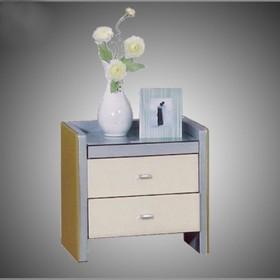 Hot Sale Fresh Design White And Blue Bedside Table/ Night Table