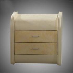 Simple Stylish Modern Comtemprary PVC Creamy Bedside Table/ Night Table