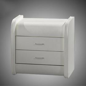 Simple Stylish Modern Comtemprary PVC White Bedside Table/ Night Table