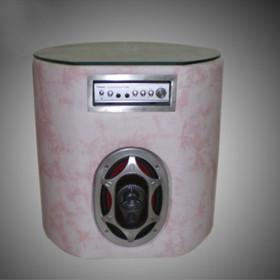 Unique Pink Fractional Design Bedside Table/ Night Table