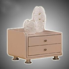 High End Yellow Wooden Fraction Bedside Table/ Night Table